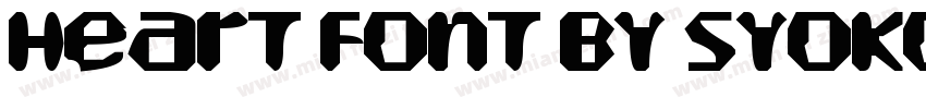 heart font by syoko字体转换